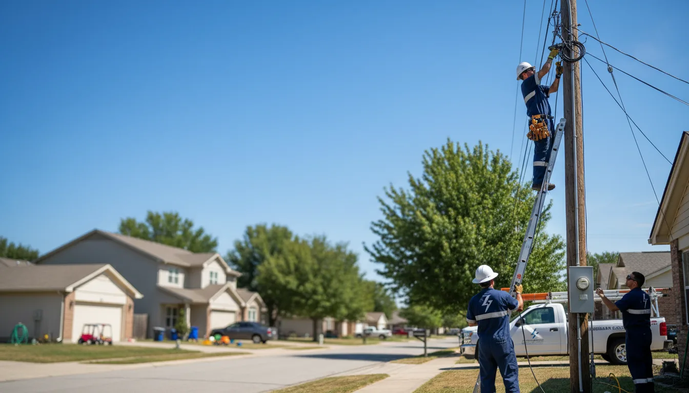 Residential electrician providing installation services in Young, AZ